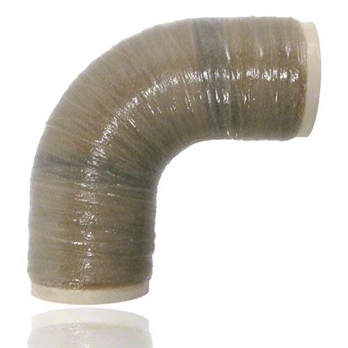 UP-GF-PP Bogen 90&deg; DIN 16 966, Form E1, Rohrtyp B, Liner PP, mit Laminatende, PN 10