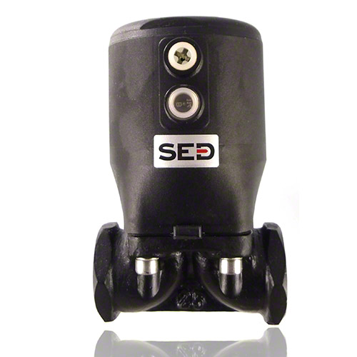 2/2-Wege-Metall-Membranventil, Funktion NC, Steuerluftanschluss 90&deg; zum Durchfluss