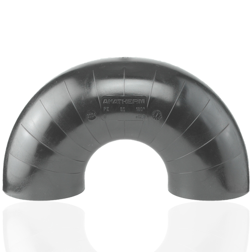 PE-Abfluss, Bogen 180&deg;