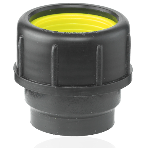 PE Abfluss Verschraubung, kurze Ausf&uuml;hrung