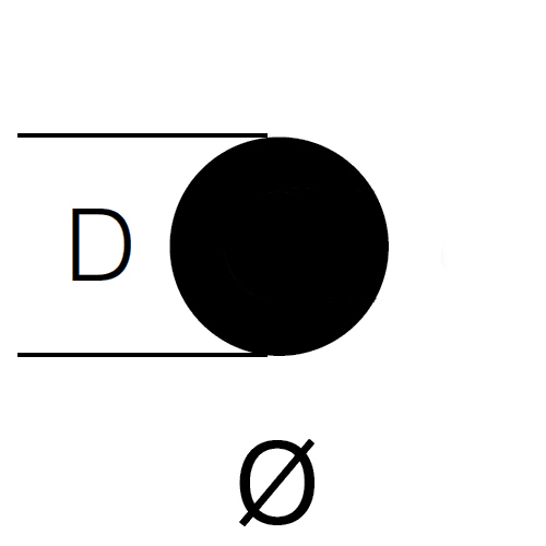PVC-U Vollstab, L&auml;nge 1000 mm