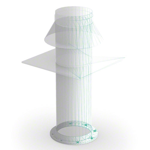 Flansch für Dachaufsatz
